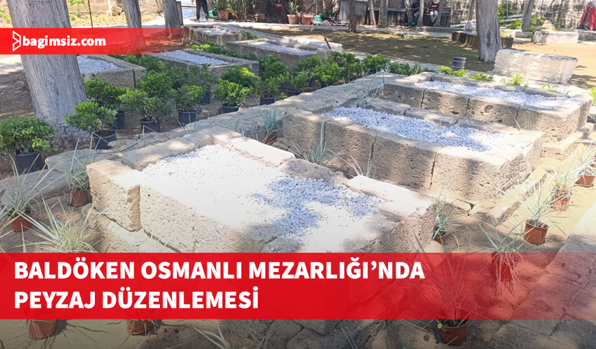 Girne Belediyesi’nden Baldöken Osmanlı Mezarlığı’na peyzaj düzenlemesi