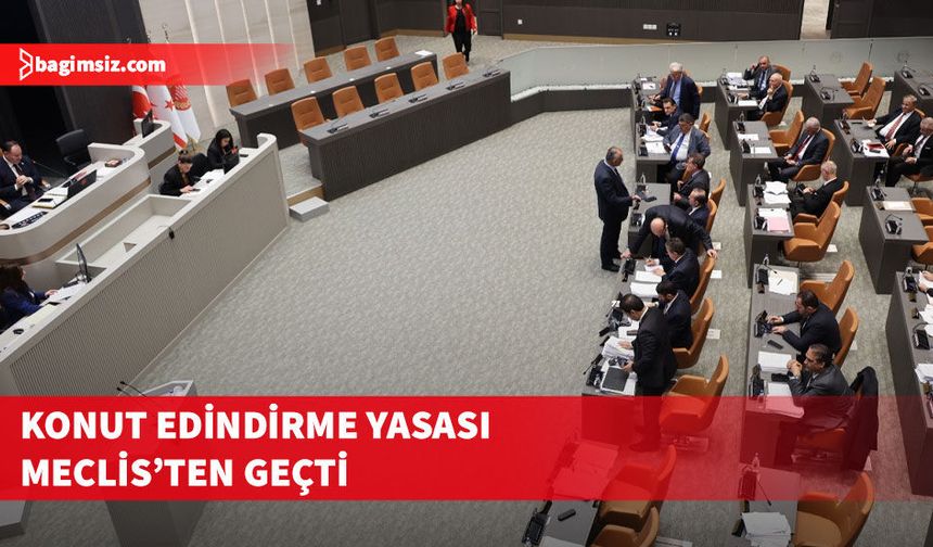 Genel Kurul'da yeniden görüşülen Konut Edindirme (Değişiklik) Yasası, oy çokluğuyla kabul edildi