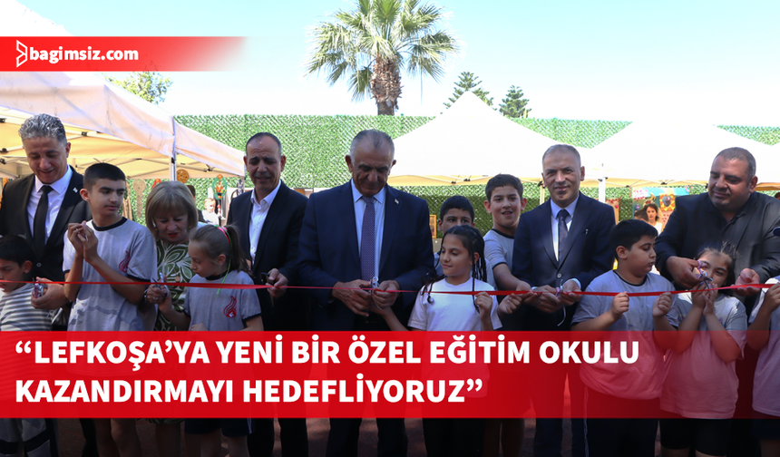 Çavuşoğlu, Lefkoşa Özel Eğitim ve İş Eğitim Okulu’nun mezuniyet töreni ve sergi açılışına katıldı