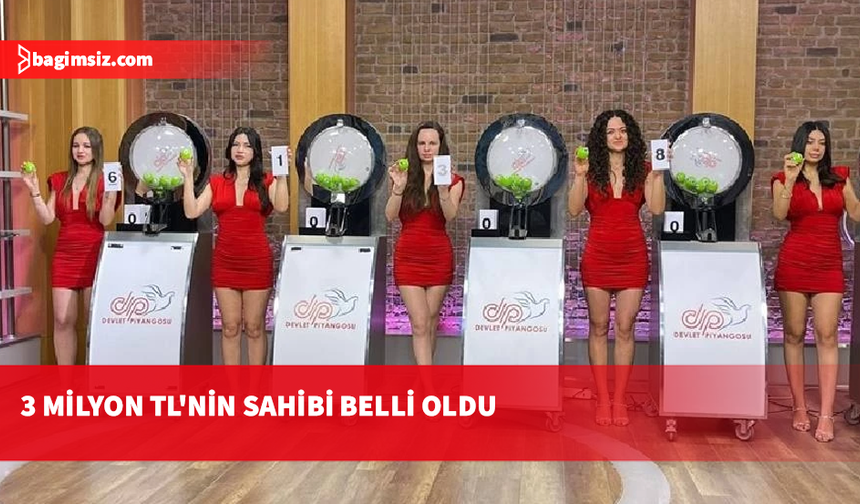 3 milyon TL’lik büyük ikramiye “61382” numaralı bilete isabet etti