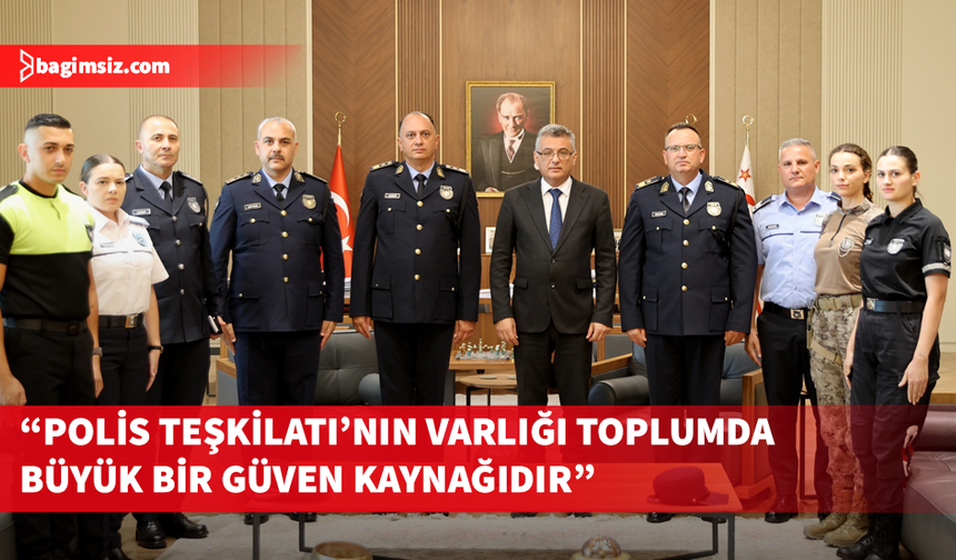 Erhürman Polis Genel Müdürü Adalıer ve beraberindeki heyeti kabul etti