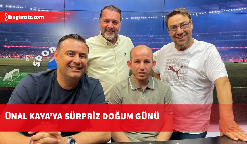 Spor Vizyon’da Ünal Kaya’ya Sürpriz Doğum Günü Kutlaması