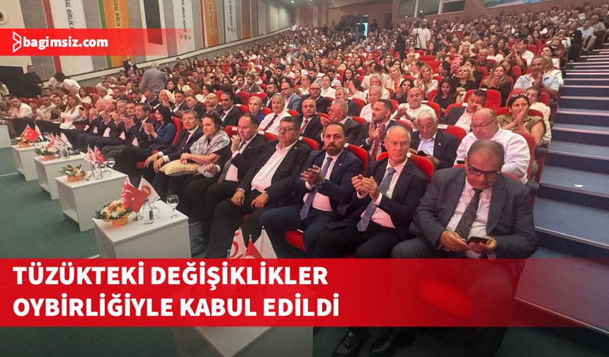UBP Tüzük Kurultayı yapıldı...