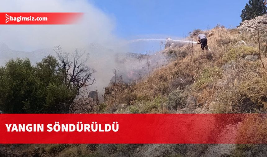 Taşkent’le Güngör arasındaki yangın söndürüldü