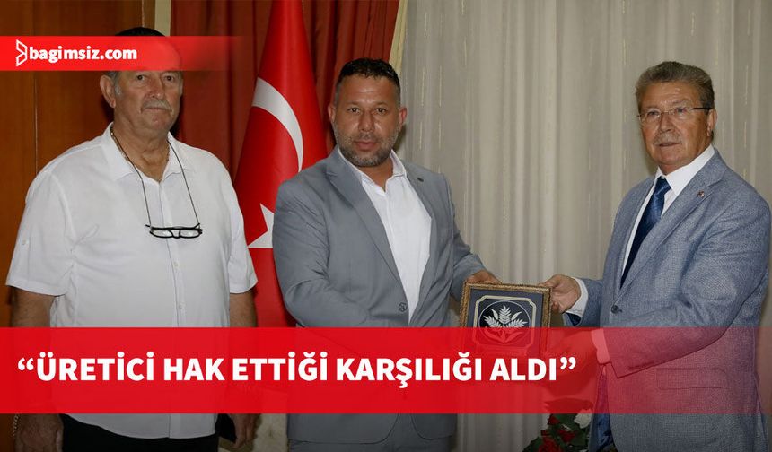 Kıbrıs Türk Çiftçiler Birliği’nden Üstel'e teşekkür ziyareti