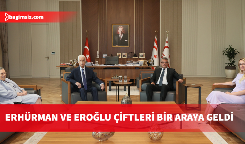 Cumhurbaşkanı Tufan Erhürman ve eşi, Derviş Eroğlu ve eşiyle görüştü