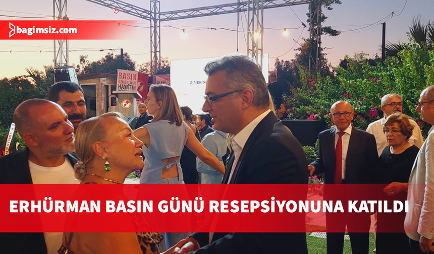 Cumhurbaşkanı Erhürman rahatsızlığı ardından 11 Temmuz Basın Günü resepsiyona katıldı