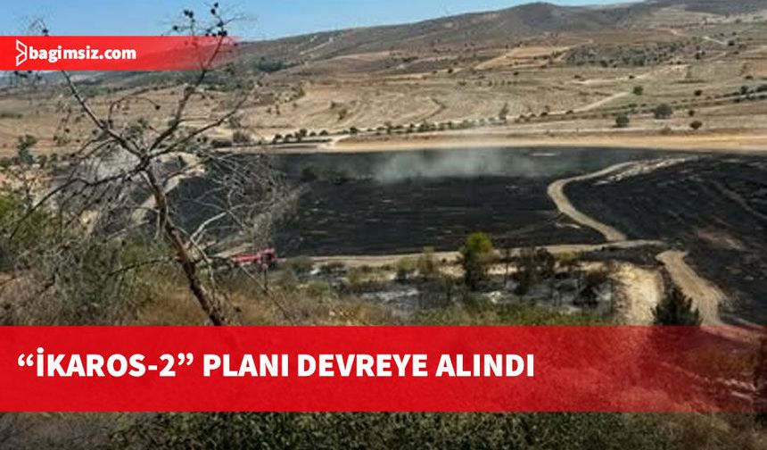 Güney Kıbrıs'ta büyük yangın...