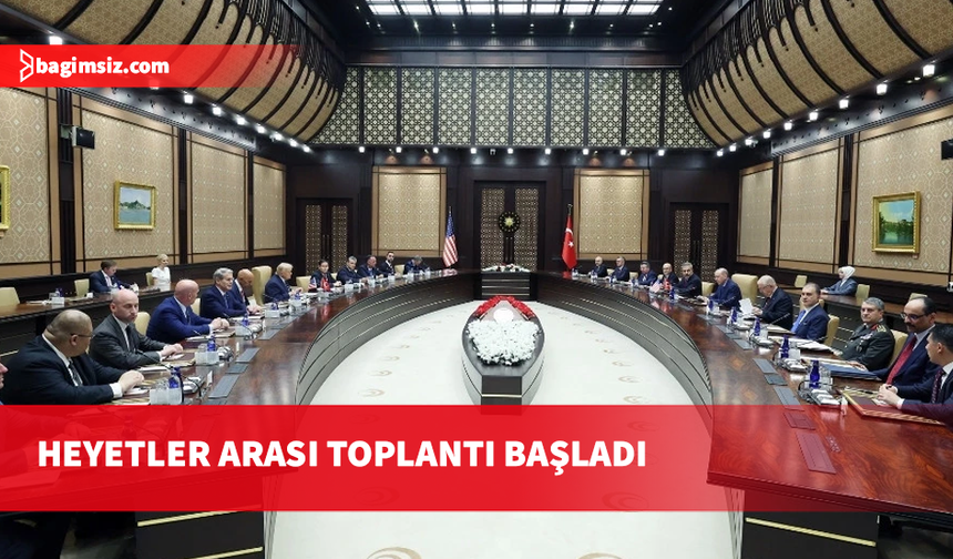 Recep Tayyip Erdoğan ile Donald Trump heyetler arası görüşmeye başkanlık etti