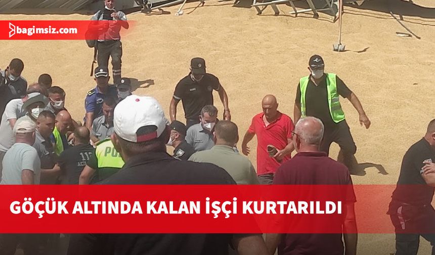 Kumyalı’da çöken buğday silosundan çıkarılan çalışan hastaneye kaldırıldı