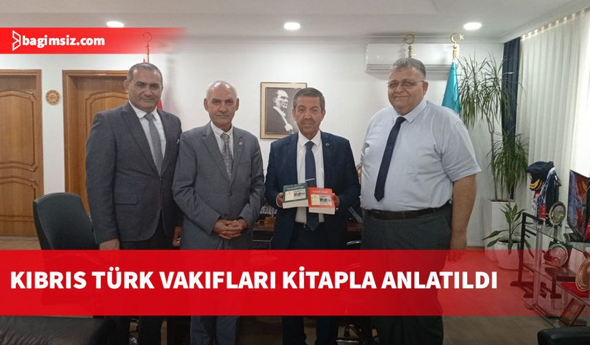 Kıbrıs Vakıflar İdaresi'nin ilk kapsamlı akademik vakıf eseri Ertuğruloğlu'na tanıtıldı