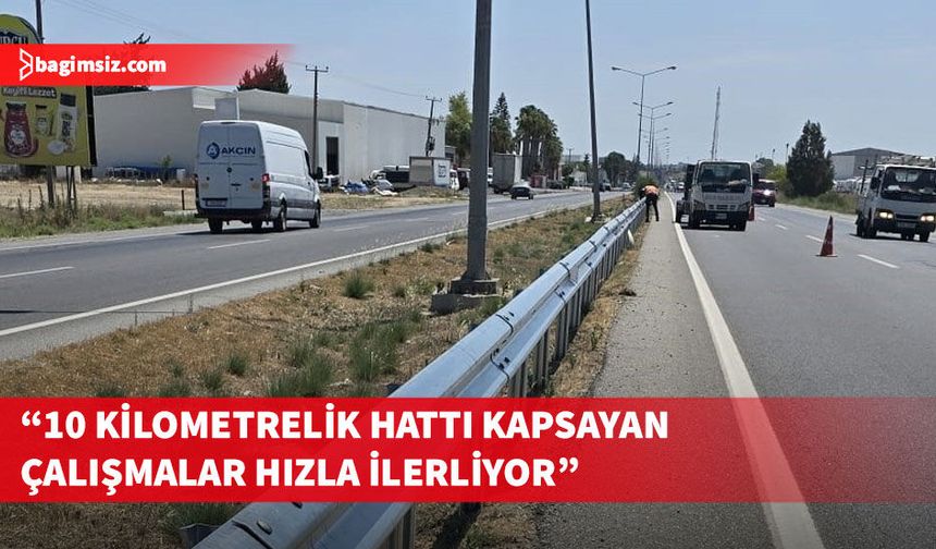Arıklı, Lefkoşa-Güzelyurt anayolundaki oto korkuluk çalışmalarını inceledi