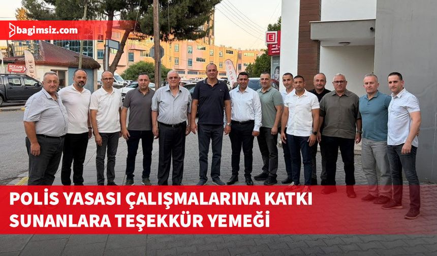 Kıbrıs Türk Polis Mensupları Derneği, teşekkür yemeğine katıldı
