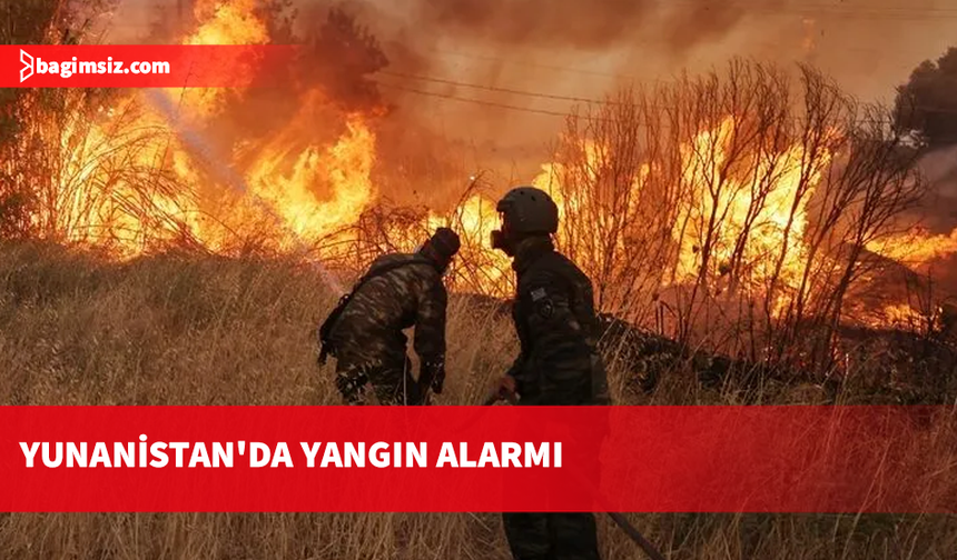 Çöl sıcaklarının etkili olduğu Yunanistan orman yangınlarıyla mücadele ediyor