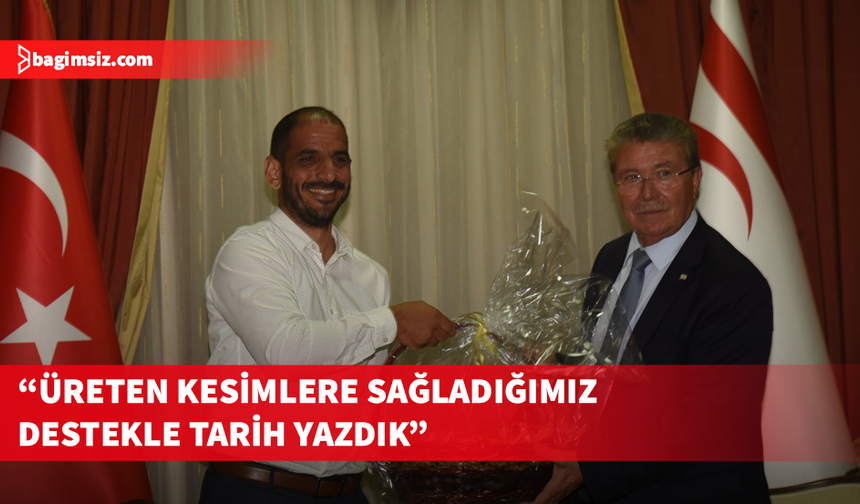 Üstel, Arıcılar Birliği'ni kabulünde vurguladı