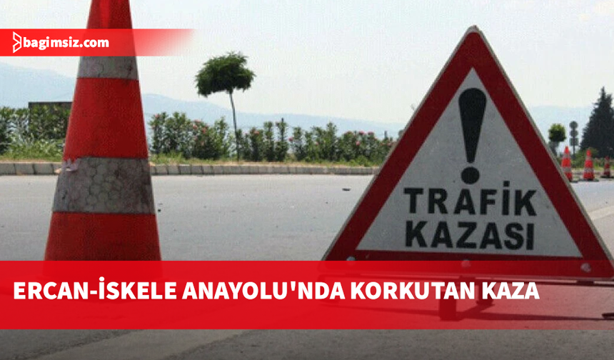 Geçitkale yakınlarında minibüs servi ağaçlarına çarptı: 5 kişi hastaneye kaldırıldı
