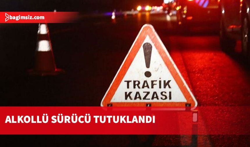 Aracıyla bankete düşerek takla atan alkollü sürücü yaralandı