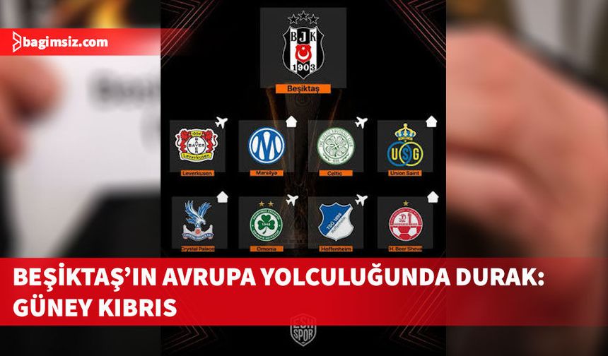 Beşiktaş, Avrupa Ligi’nde Güney Kıbrıs ekibi Omonia ile eşleşti