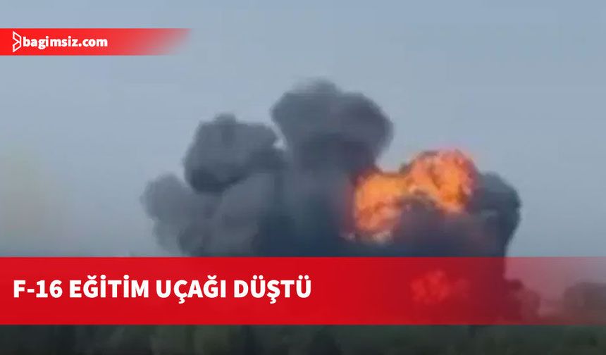 Yalova'da F-16 eğitim uçağı düştü