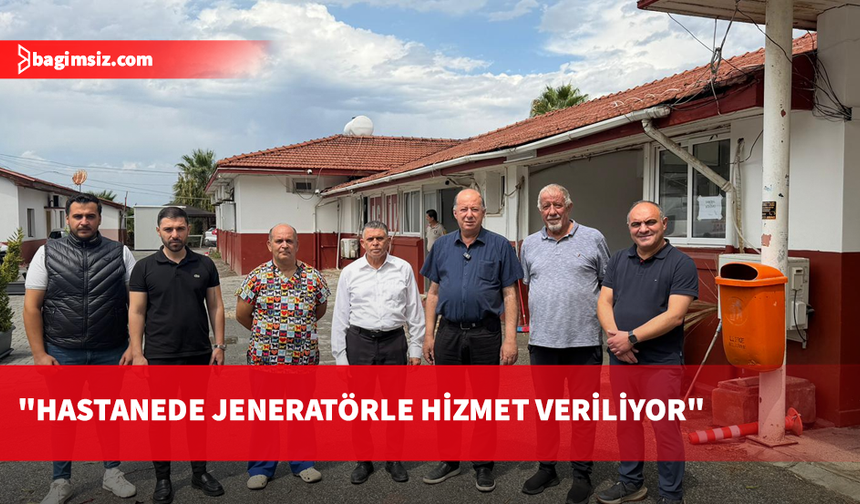 Dinçyürek, olumsuz hava koşullarından etkilenen Cengiz Topel Hastanesi’nde incelemelerde bulundu
