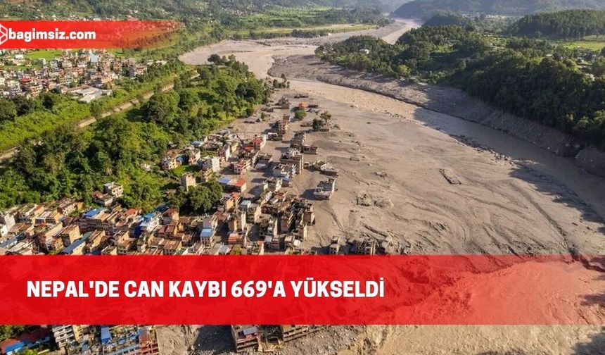 Nepal'deki selde hayatını kaybedenlerin sayısı 669'a çıktı