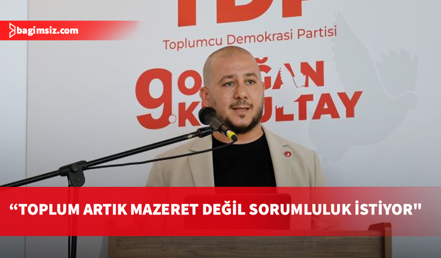 Ekinci: Siyasi sorumluluk makamın doğal sonucudur, toplum artık mazeret değil sorumluluk istiyor