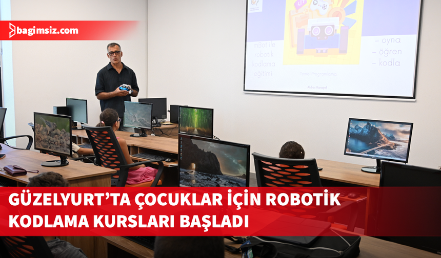 Güzelyurt’ta çocuklar için robotik kodlama kursları başladı
