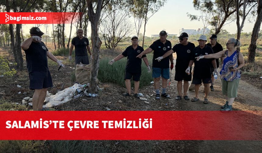 Salamis Sulak Alanı temizlendi