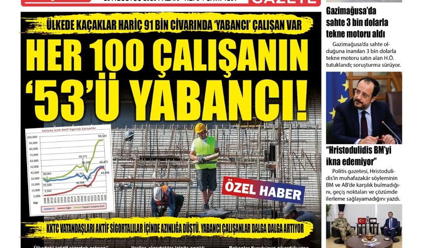 23 Ağustos 2026 Pazar KKTC Gazete Manşetleri