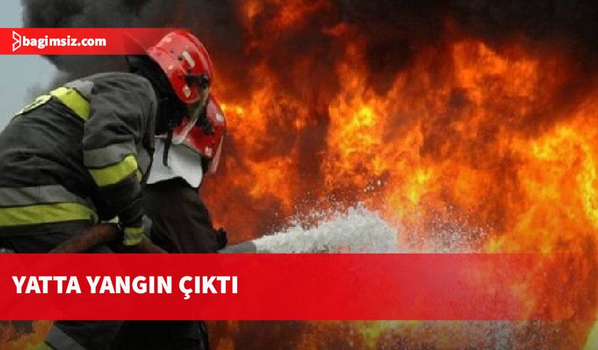 Dipkarpaz açıklarında yatta yangın