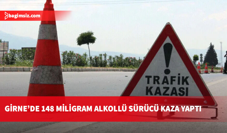 Girne'de alkollü sürücü park halindeki araca çarptı: Yasal işlem başlatıldı!