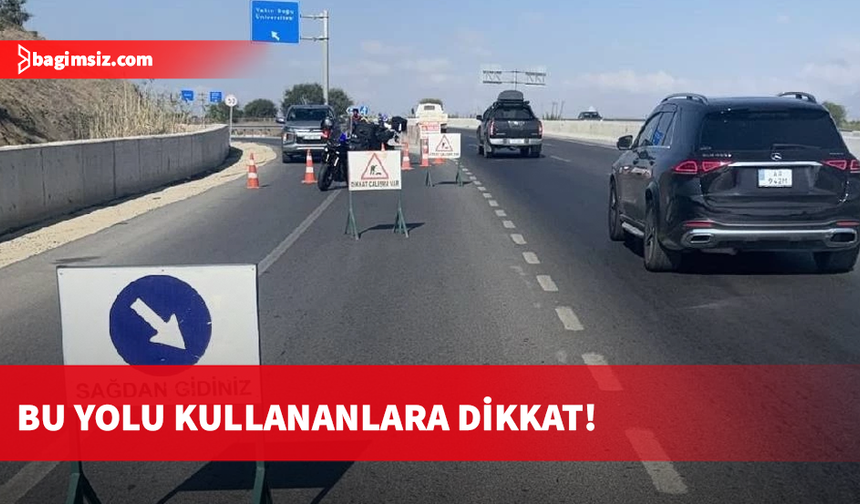Lefkoşa Kuzey Çevre Yolu'nun bir bölümü trafiğe kapatıldı