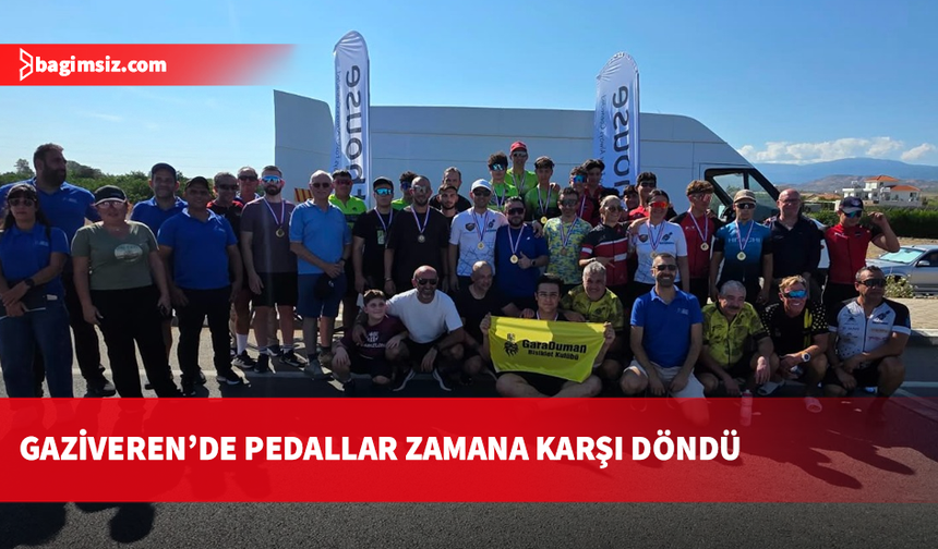 Pedallar Gaziveren’de döndü: Zamana Karşı Yol Bisiklet Yarışı tamamlandı