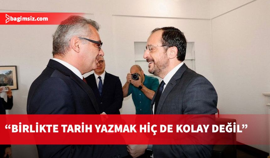 Hristodulidis’in “Birlikte tarih yazabiliriz” sözlerine Cumhurbaşkanı Erhürman’dan yanıt