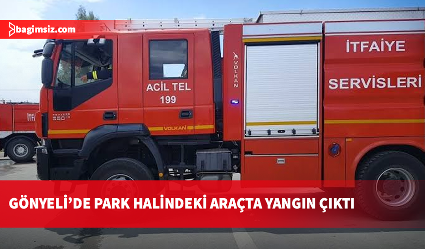 Gönyeli'de araçta korkutan yangın: Araç unutulan powerbank alev aldı!