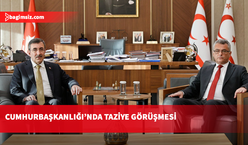 Cumhurbaşkanı Erhürman, Türkiye Cumhurbaşkanı Yardımcısı Cevdet Yılmaz’ı kabul etti