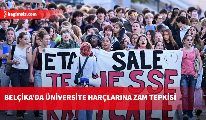 Brüksel'de öğrenciler eğitim ücretlerindeki artışı protesto etti
