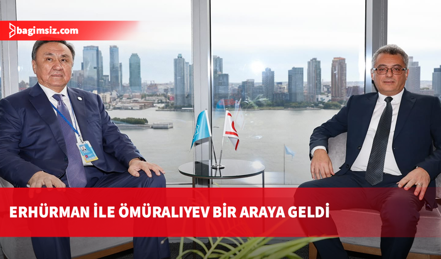 Cumhurbaşkanı Erhürman, TDT Genel Sekreteri Kubanıçbek Ömüraliyev ile görüştü