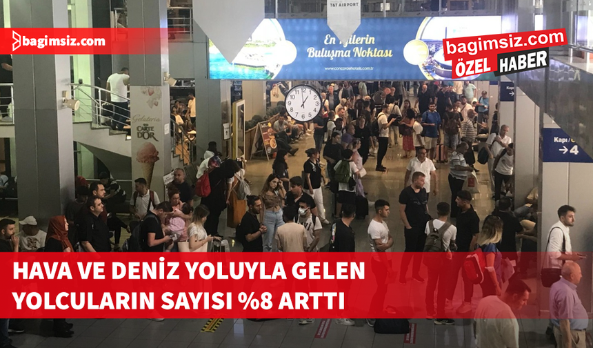 KKTC’ye 7 ayda 1,7 milyondan fazla yolcu geldi