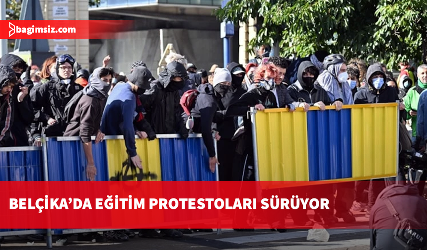 Belçika'da eğitim reformlarına karşı protestolara polis müdahalesi