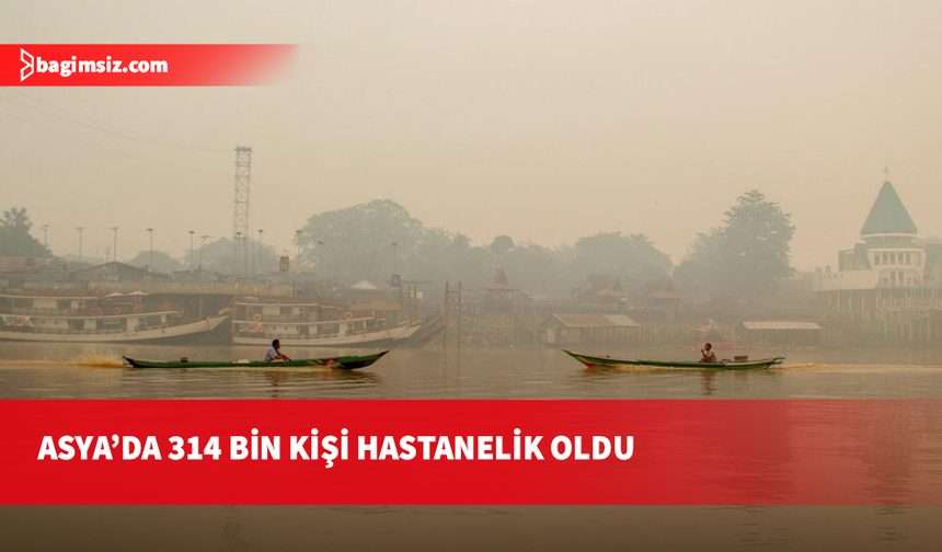 Endonezya'da yangınlar nedeniyle 300 binden fazla akut solunum yolu enfeksiyonu vakası tespit edildi