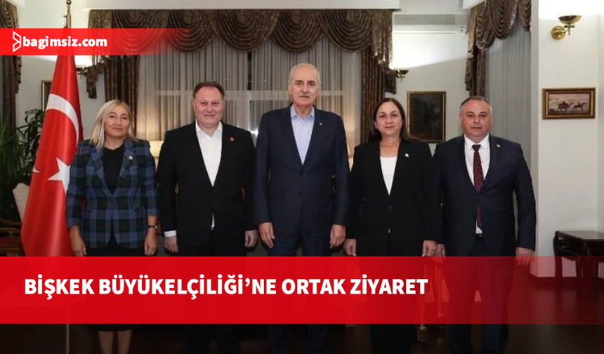 Kurtulmuş ve Öztürkler'den Bişkek'te ortak temas: Türkiye Büyükelçiliği ziyaret edildi