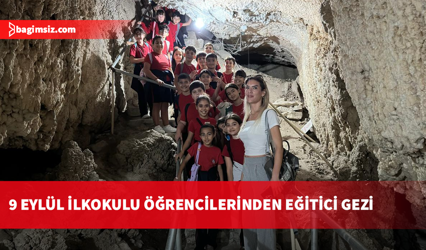 9 Eylül İlkokulu öğrencileri Çınarlı İncirli Mağarası’nı ziyaret etti