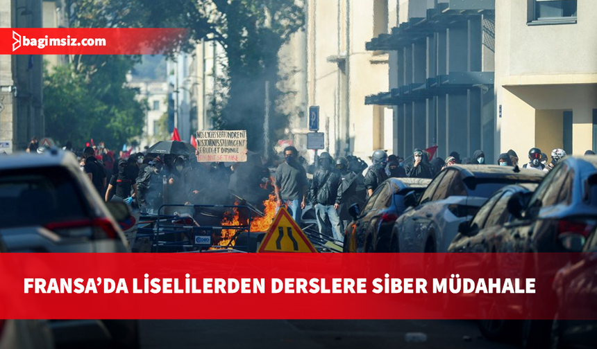 Fransa'da eylem yapan liselilerden uzaktan eğitimi engellemek için "siber kuşatma" girişimi