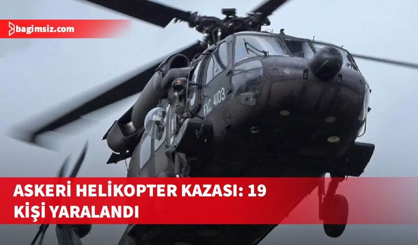 Kolombiya'da askeri helikopterin düşmesi sonucu 19 kişi yaralandı