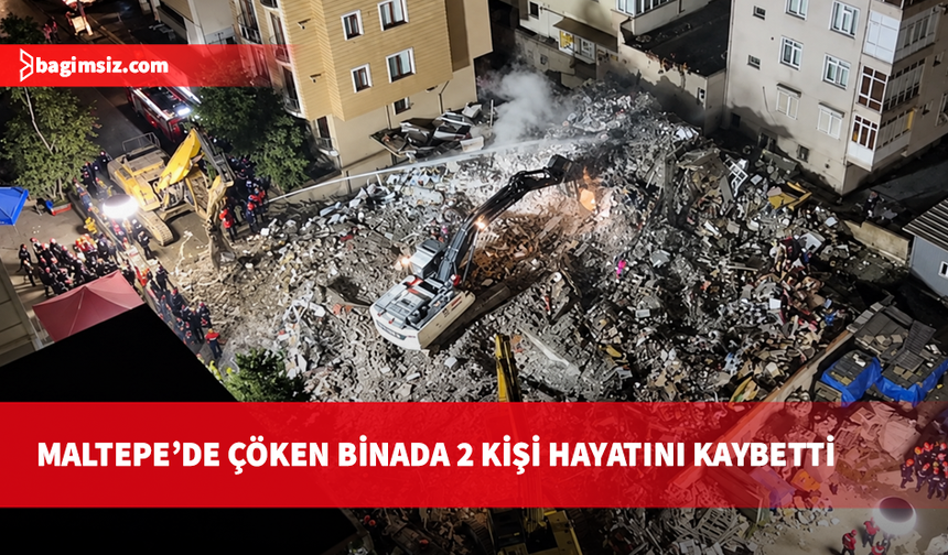 Maltepe'deki göçükte çalışmalar devam ediyor: 2 kişi hayatını kaybetti
