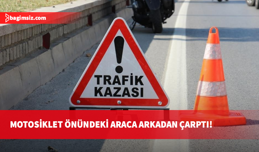 Lefkoşa-Girne Anayolu’nda trafik kazası: Motosiklet araca çarptı, 1 kişi yaralandı