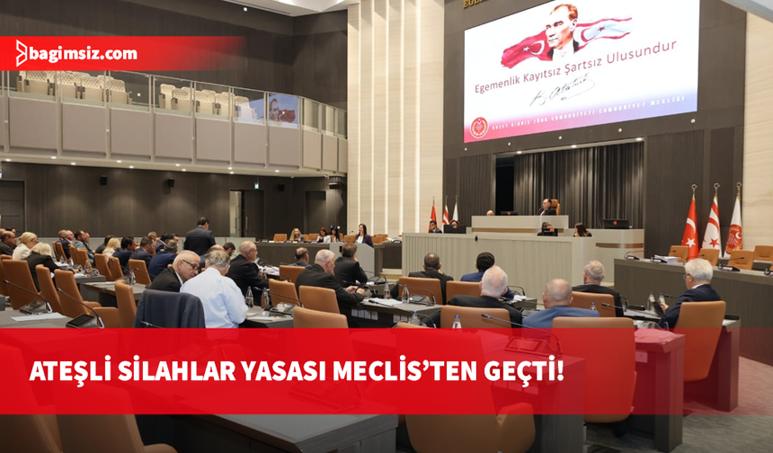 Patlayıcı Maddeler ve Ateşli Silahlar yasa tasarıları Meclis'ten geçti