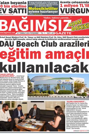 Bağımsız Gazete Akşam Baskısı Sayı 249