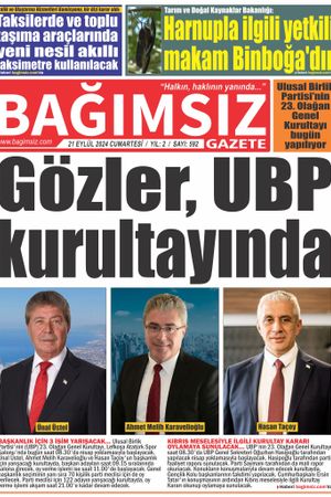 Bağımsız Gazete 592.Sayı